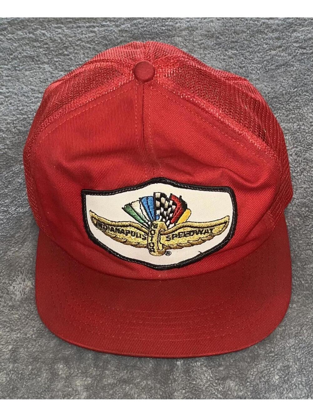 Vintage RARE K Brand Indy Motor Speedway~ 500 Trucker Snapback Mesh Hat